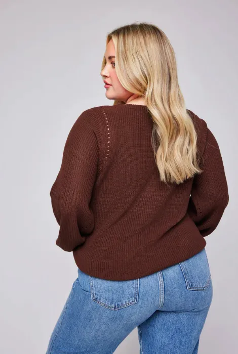 GENTLE FAWN HAILEY SWEATER - ESPRESSO