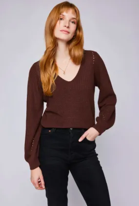 GENTLE FAWN HAILEY SWEATER - ESPRESSO