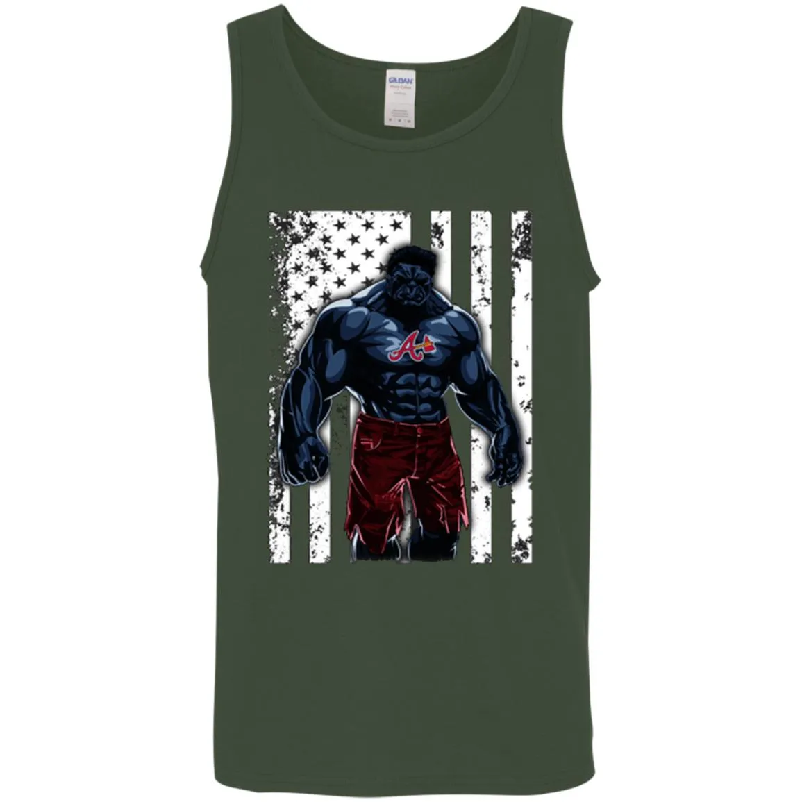 Giants Hulk Atlanta Braves Nfl T-shirt Men Cotton Tank