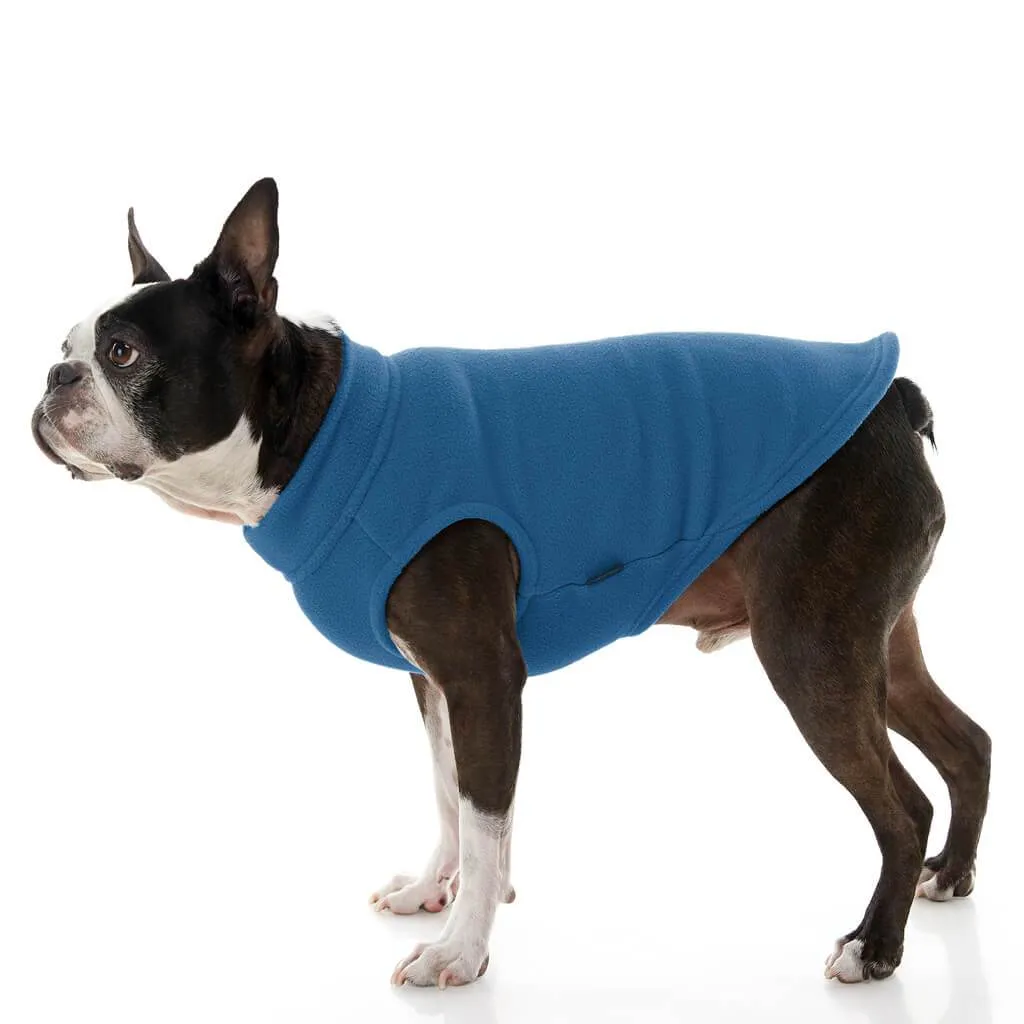 Gooby Stretch Fleece Dog Vest Steel Blue