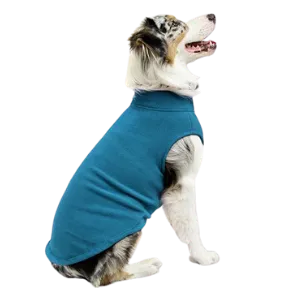 Gooby Stretch Fleece Dog Vest Steel Blue