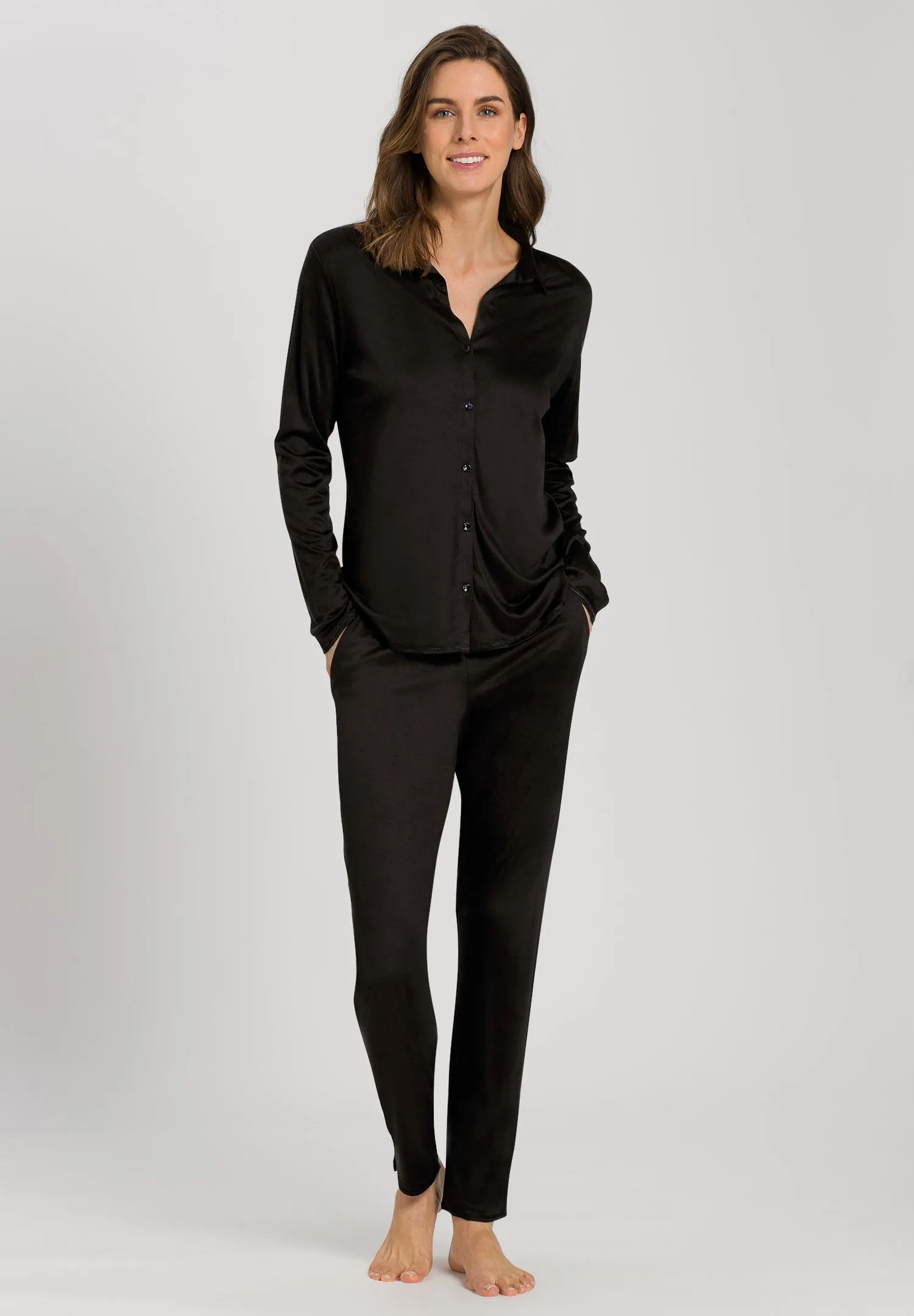 Grand Central Silk Blend Shirt | Black Beauty 77305-2199