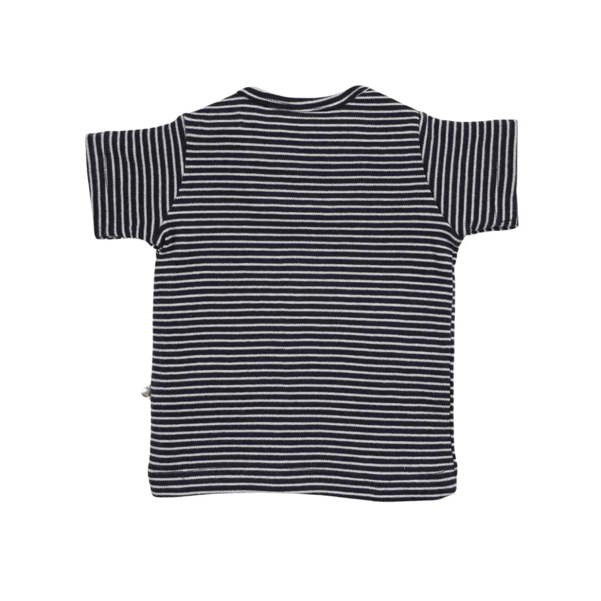 Half sleeve black & white little boys stripe t-shirt for baby