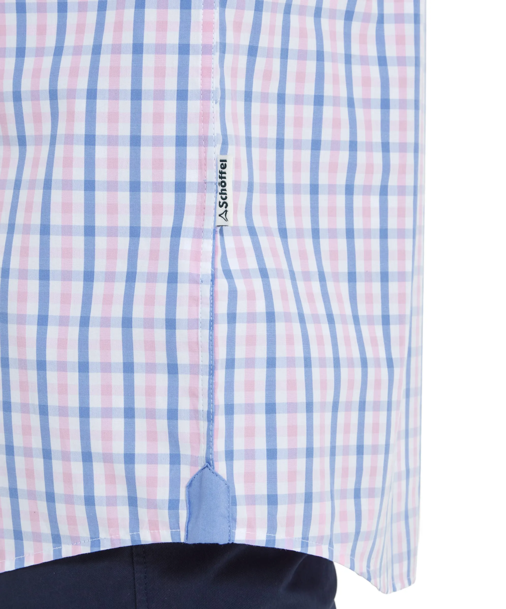 Hebden Tailored Shirt - Blue/Pink Check