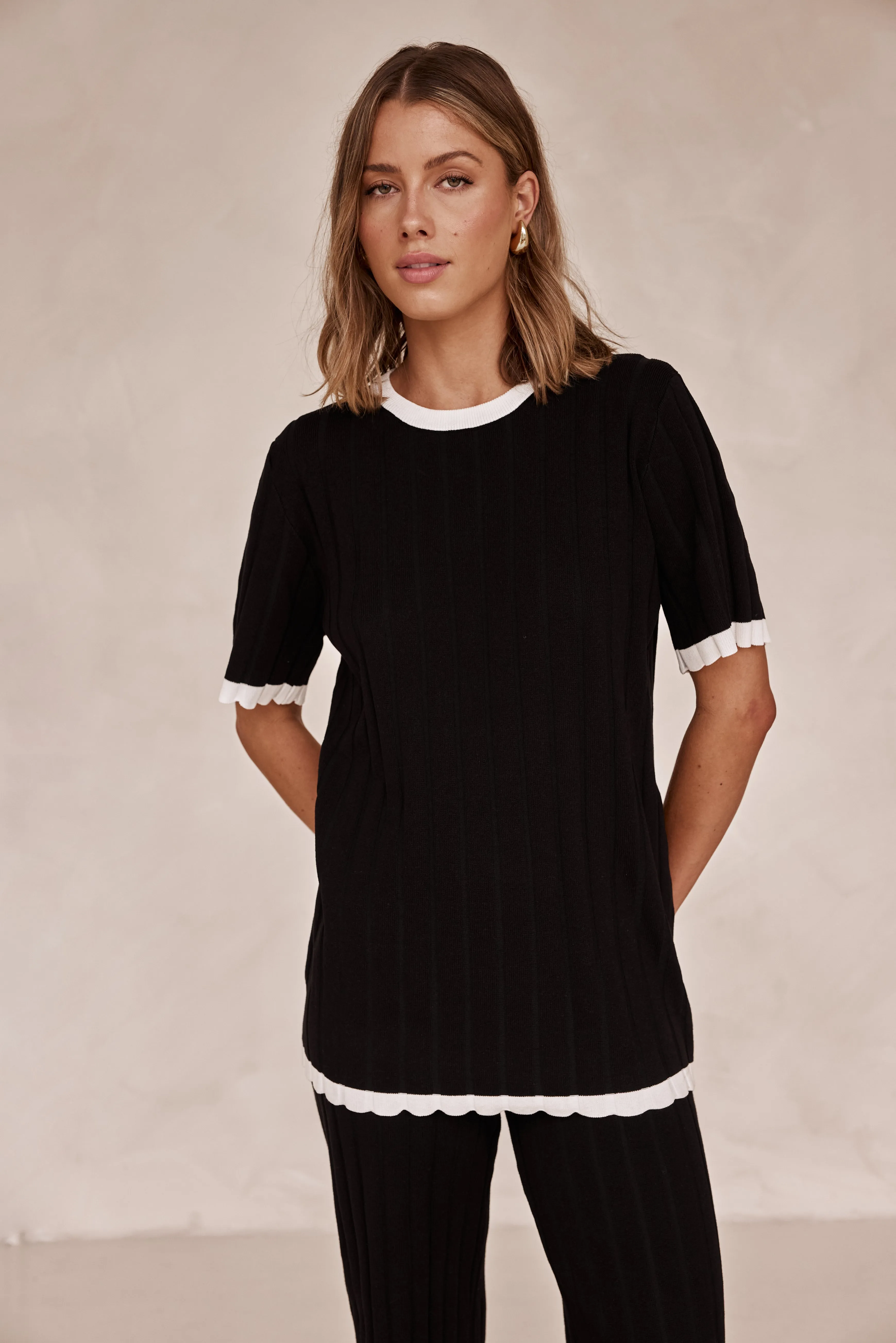 Henny Knit Top (Black)