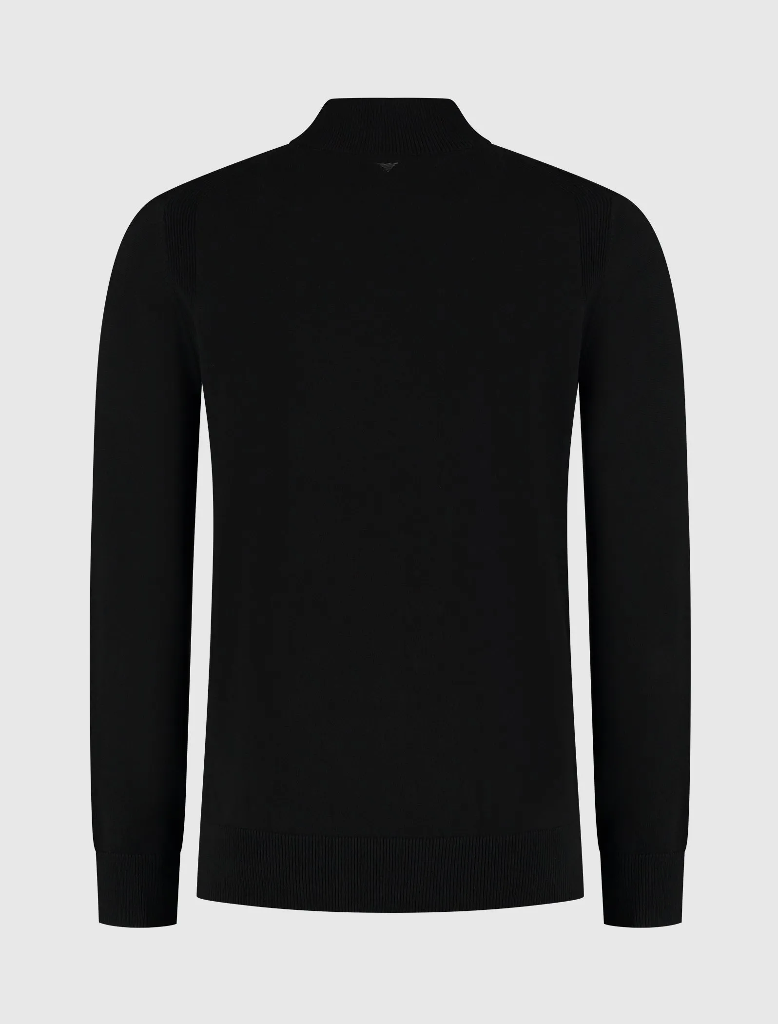 Hidden Halfzip Knitwear | Black