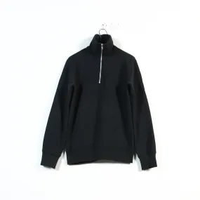 high neck zip sweatshirt