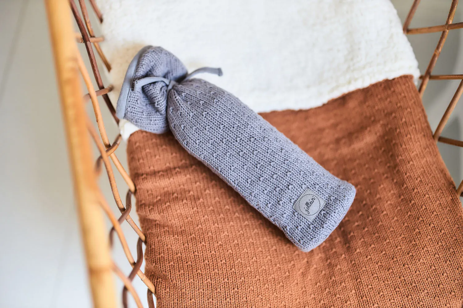 Hot Water Bottle Bag Bliss Knit - Storm Grey