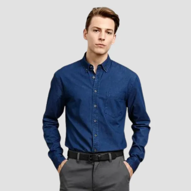 INDIE DARK BLUE LONG SLEEVE SHIRT