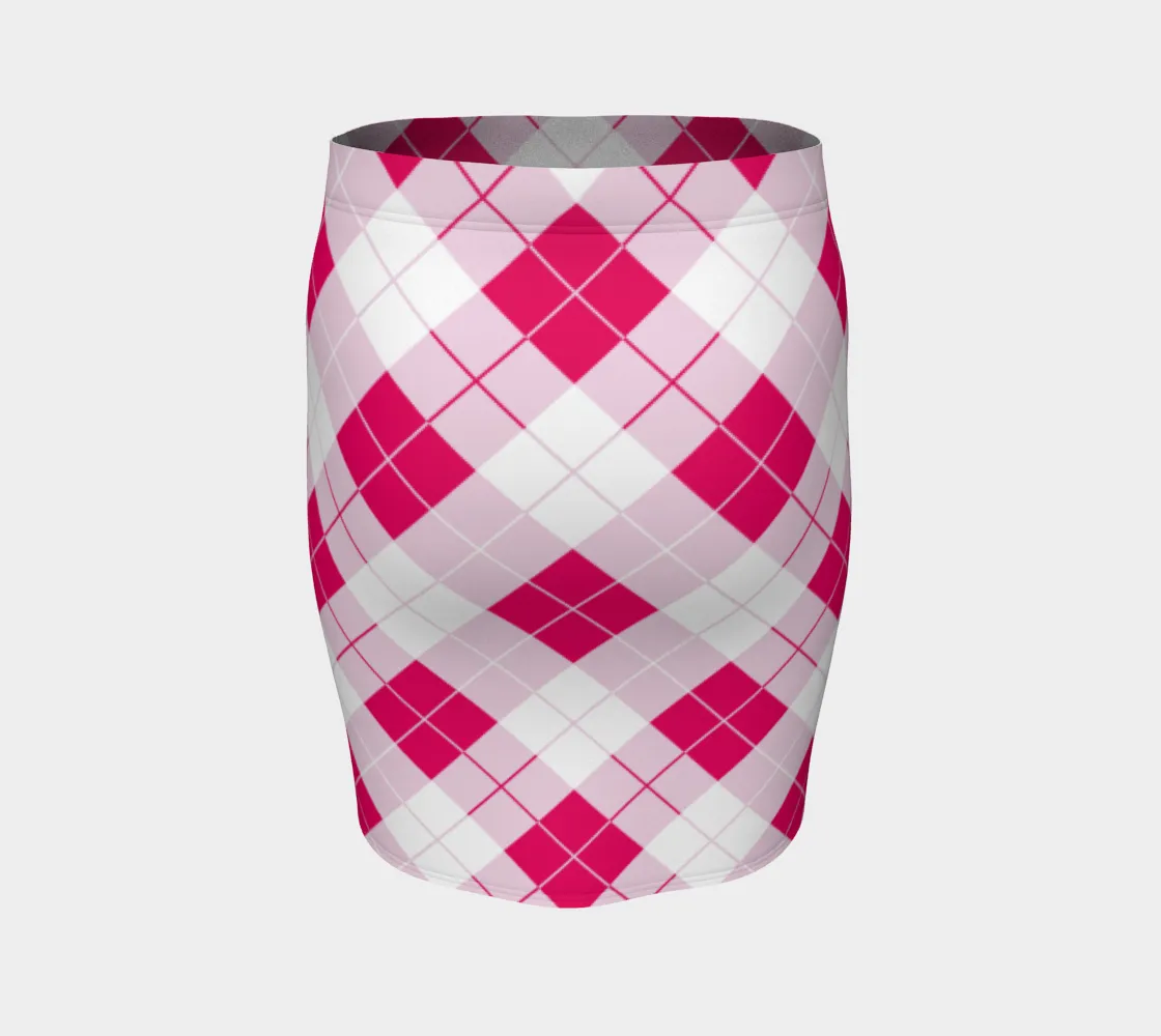 Innuendos of Plaid Fitted Skirt