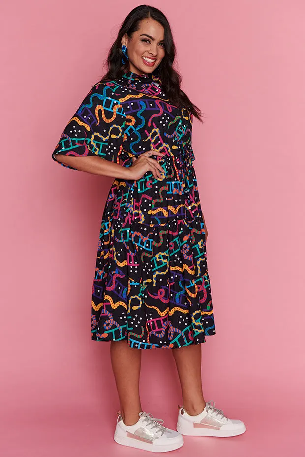 Ivy Snakes & Ladders Dress