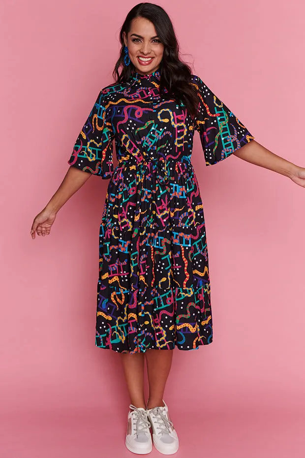 Ivy Snakes & Ladders Dress