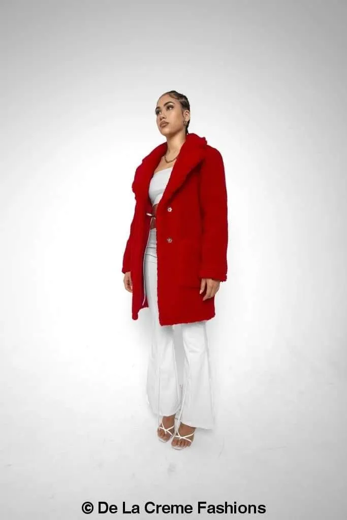 Jacqueline Oversized Teddy Coat