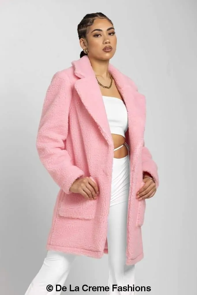 Jacqueline Oversized Teddy Coat