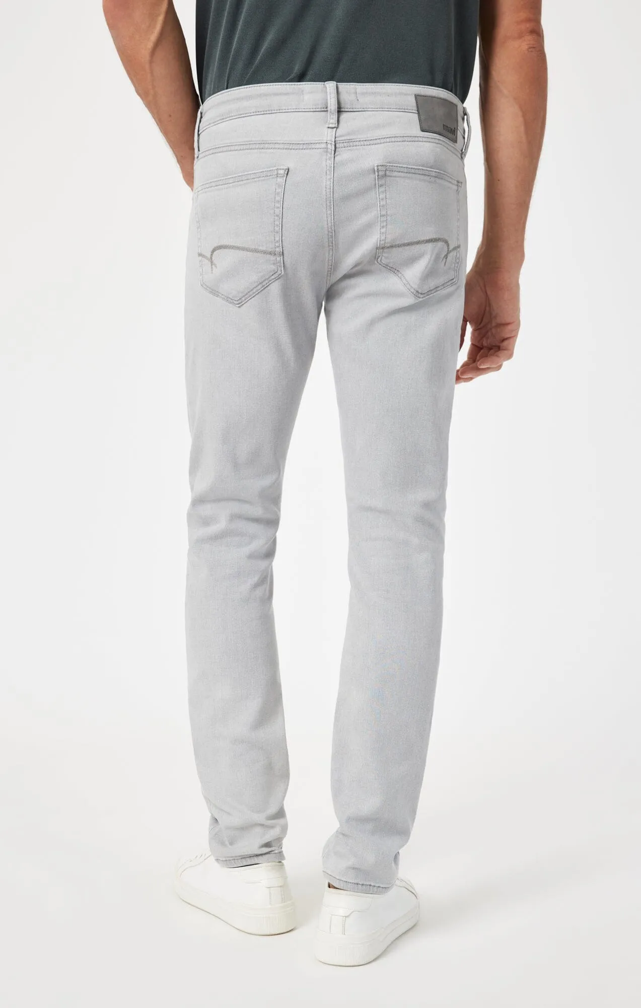 JAKE SLIM LEG IN LIGHT GREY FEATHER BLUE