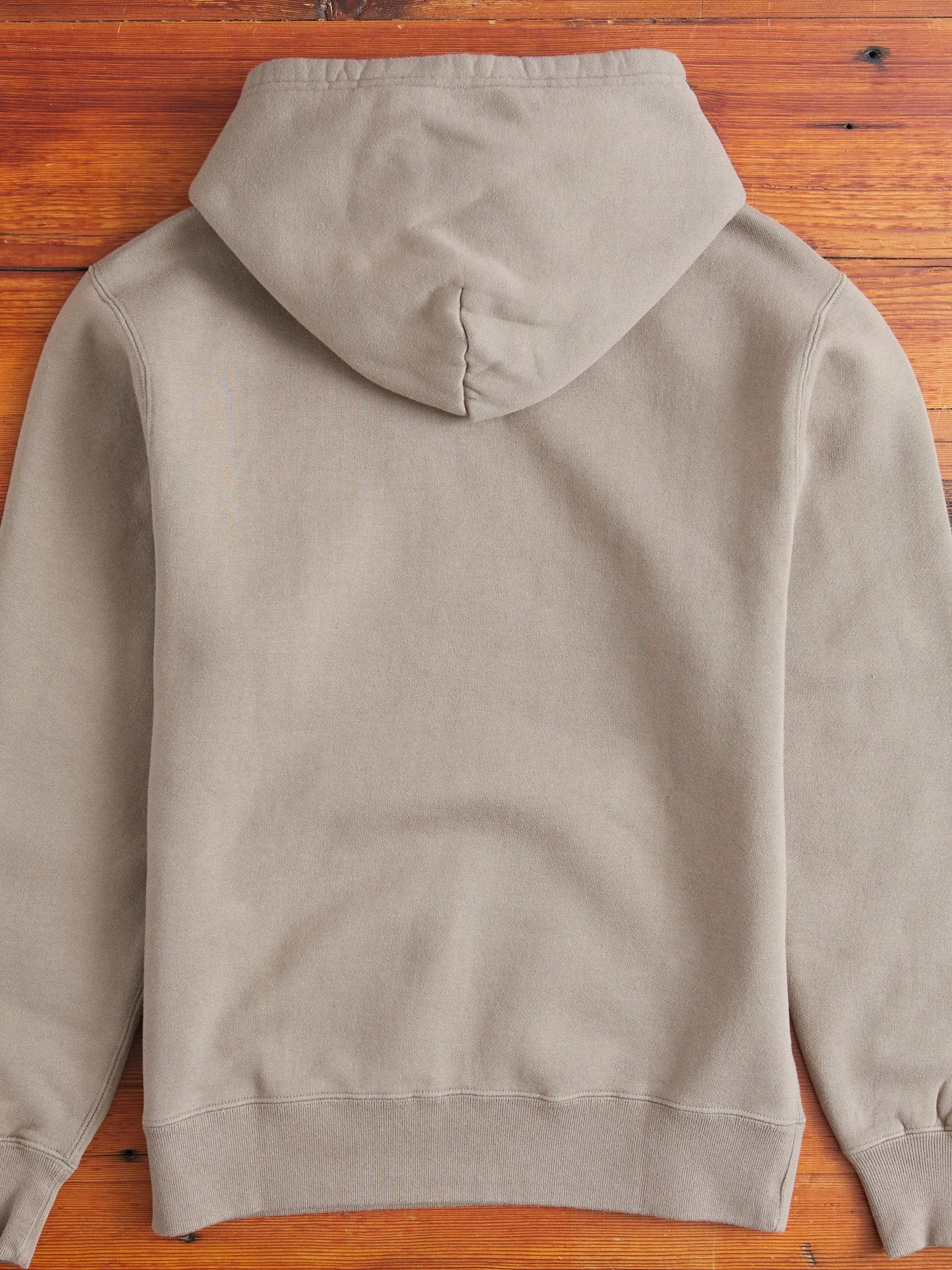 Japan-Made Fleece Hoodie in Khaki