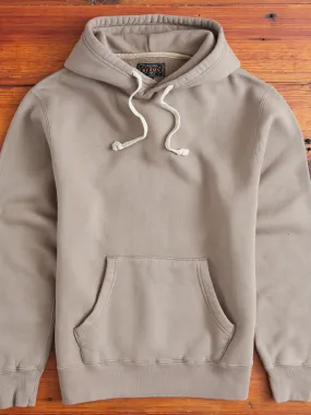 Japan-Made Fleece Hoodie in Khaki