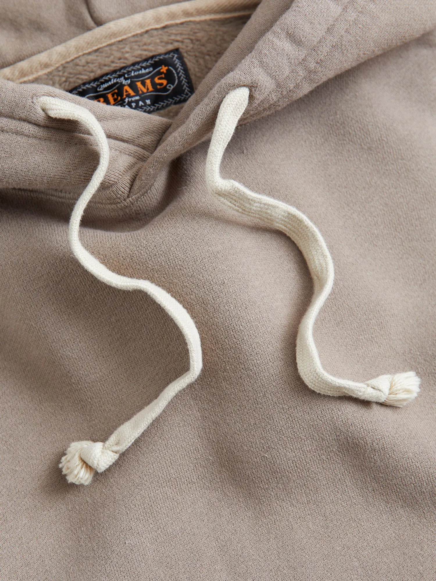 Japan-Made Fleece Hoodie in Khaki