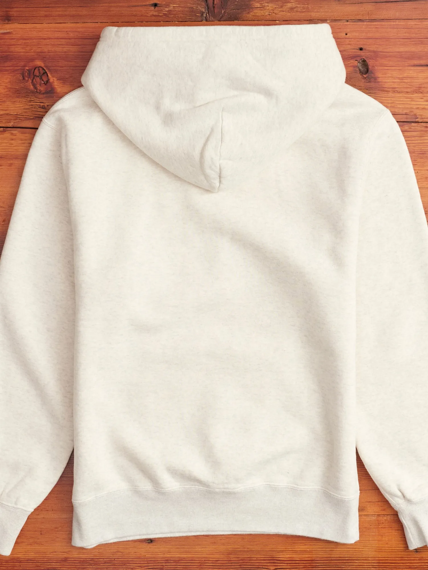 Japan-Made Fleece Hoodie in Oatmeal