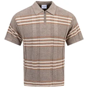 Jarvis Polo Sweater Tan - AW24