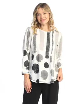 Jess & Jane PS3-1911 Sandra Round Neck Tunic