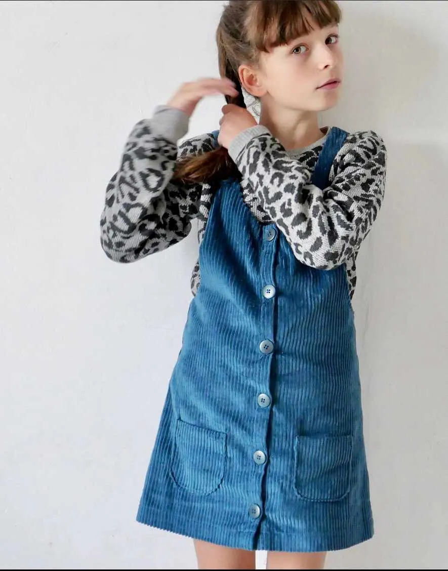 Kid's Toronto Pinafore Dress Sewing Pattern (3y - 12y), Ikatee