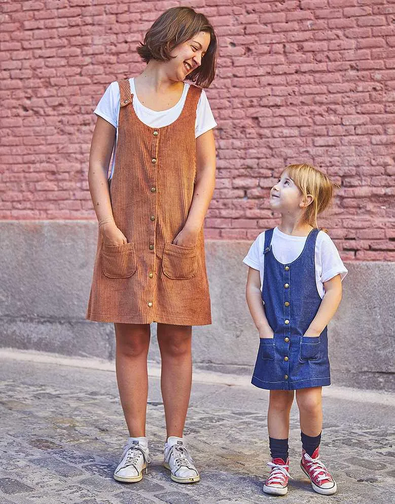 Kid's Toronto Pinafore Dress Sewing Pattern (3y - 12y), Ikatee