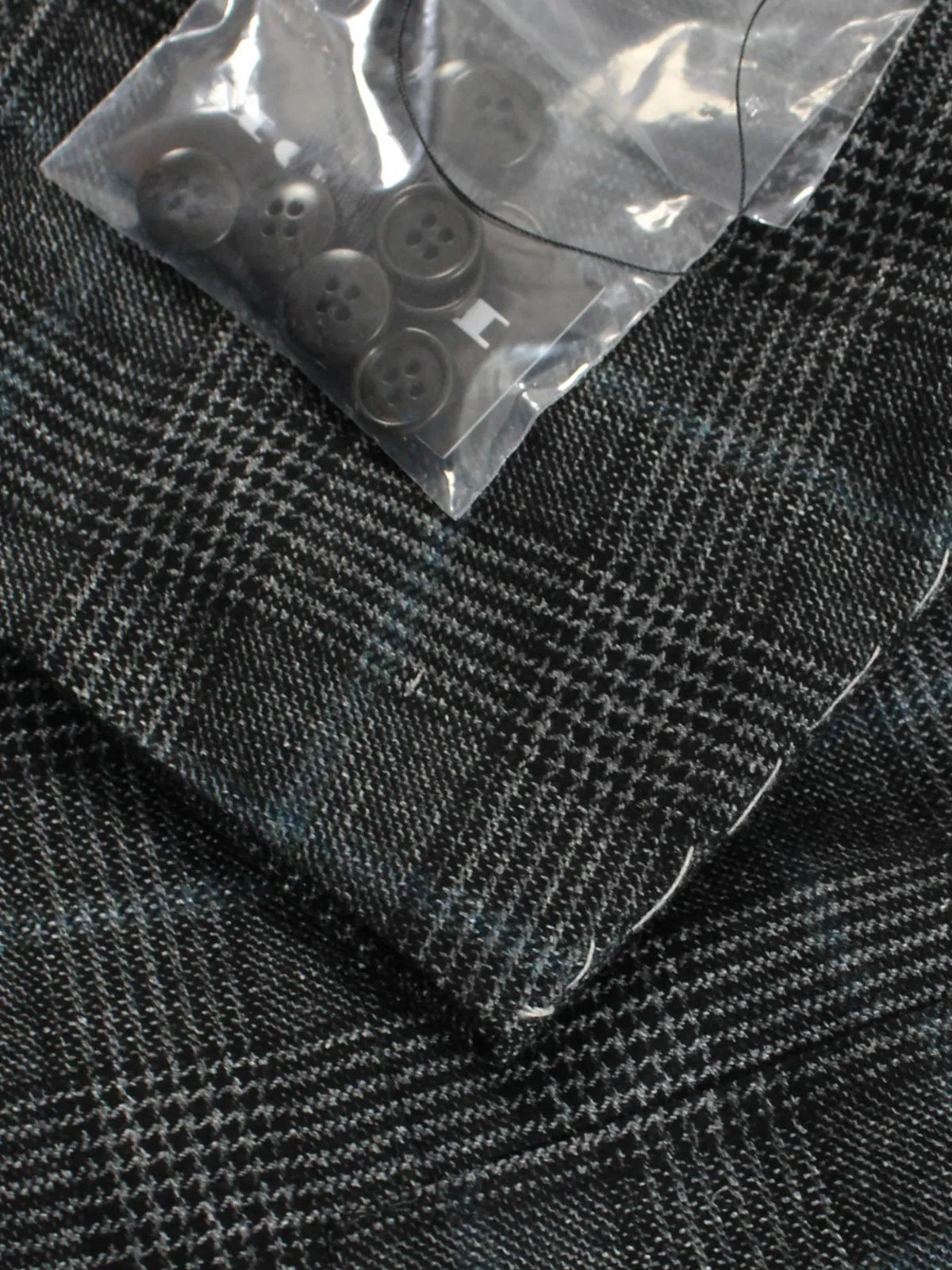 Kiton Cashmere Sport Coat Gray Black Blue Check Plaid Blazer EUR 50 - US 40 C SALE