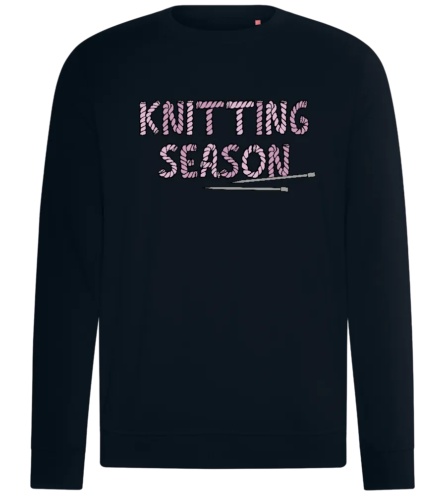 Knitting Season Text Design - Comfort unisex sweater