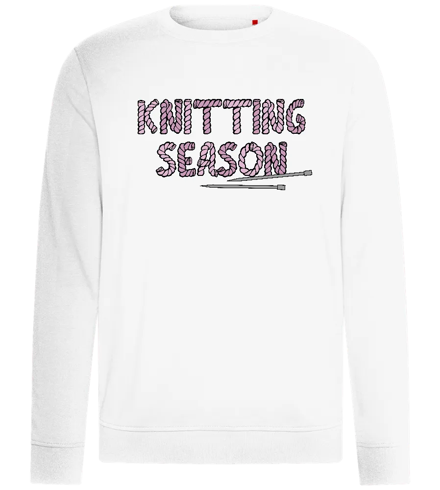 Knitting Season Text Design - Comfort unisex sweater