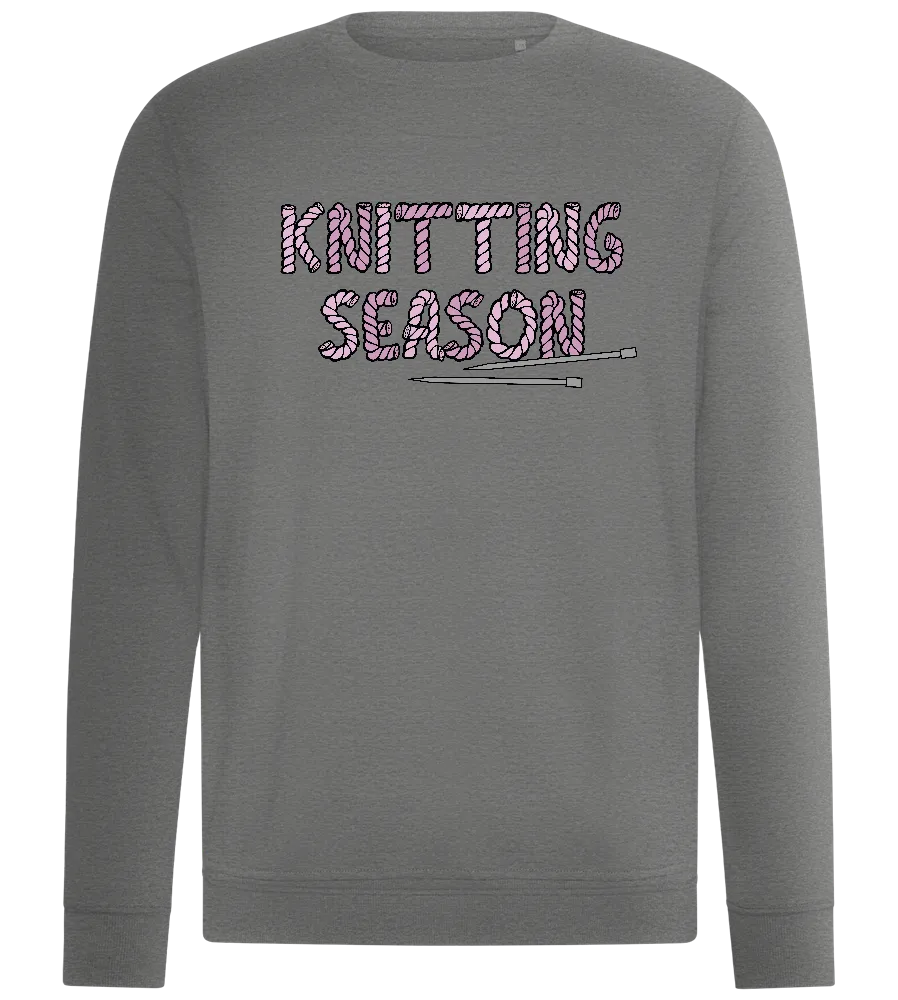 Knitting Season Text Design - Comfort unisex sweater