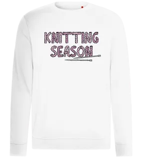 Knitting Season Text Design - Comfort unisex sweater