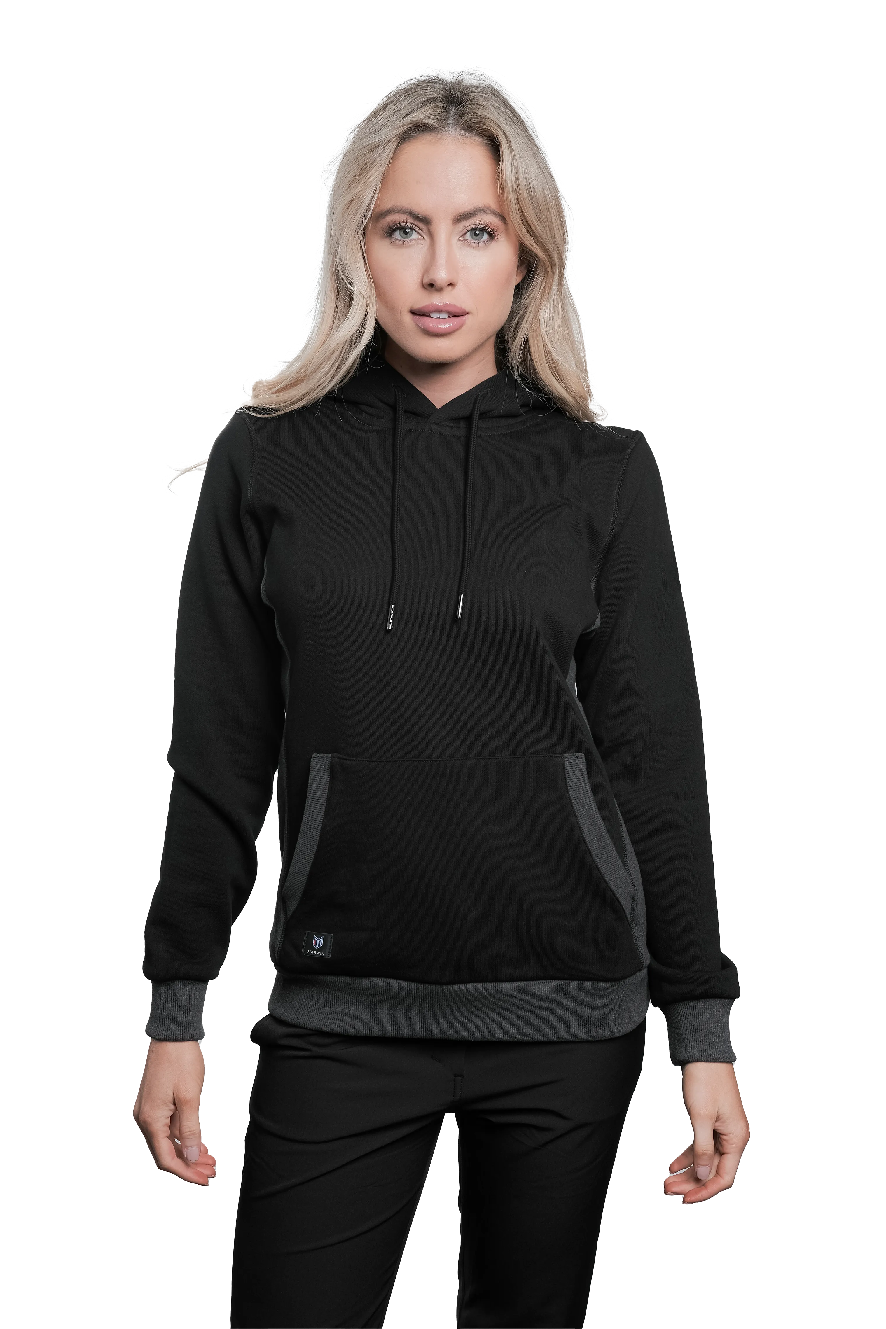 LA Rosa Black/Grey Women's Pullover Hoodie