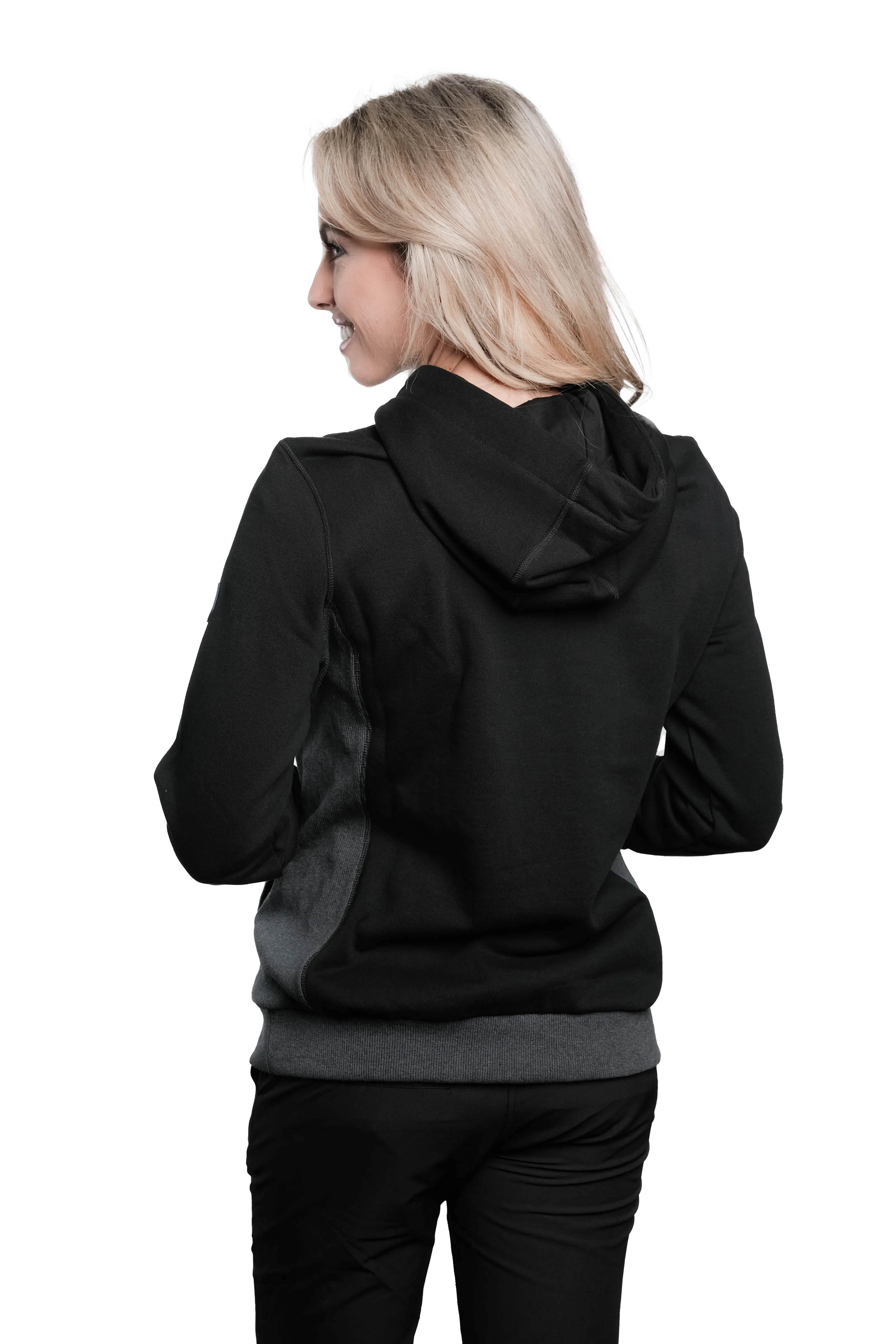 LA Rosa Black/Grey Women's Pullover Hoodie