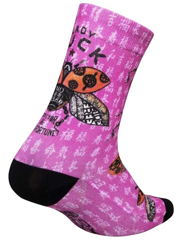 Ladybug Cycling Socks