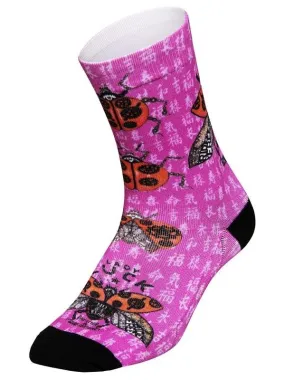 Ladybug Cycling Socks