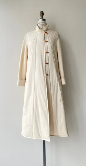 Laraaji Quilted Cotton & Wool Coat