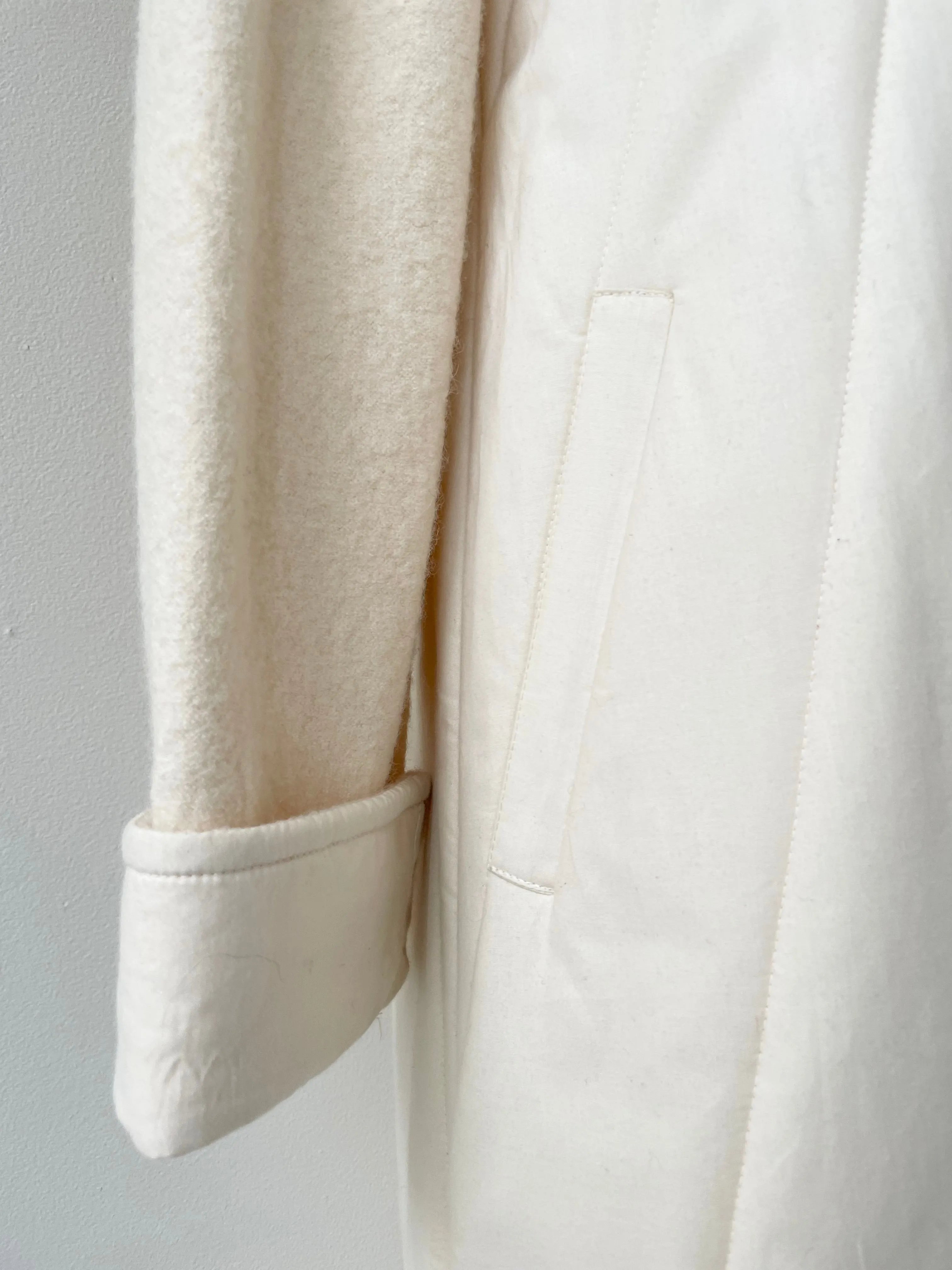 Laraaji Quilted Cotton & Wool Coat