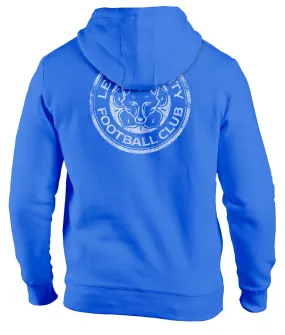 Leicester City FC Wordmark Fleece Pullover Hoodie - Royal