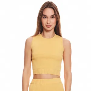 Lemon Squeezy Knit Crop Top