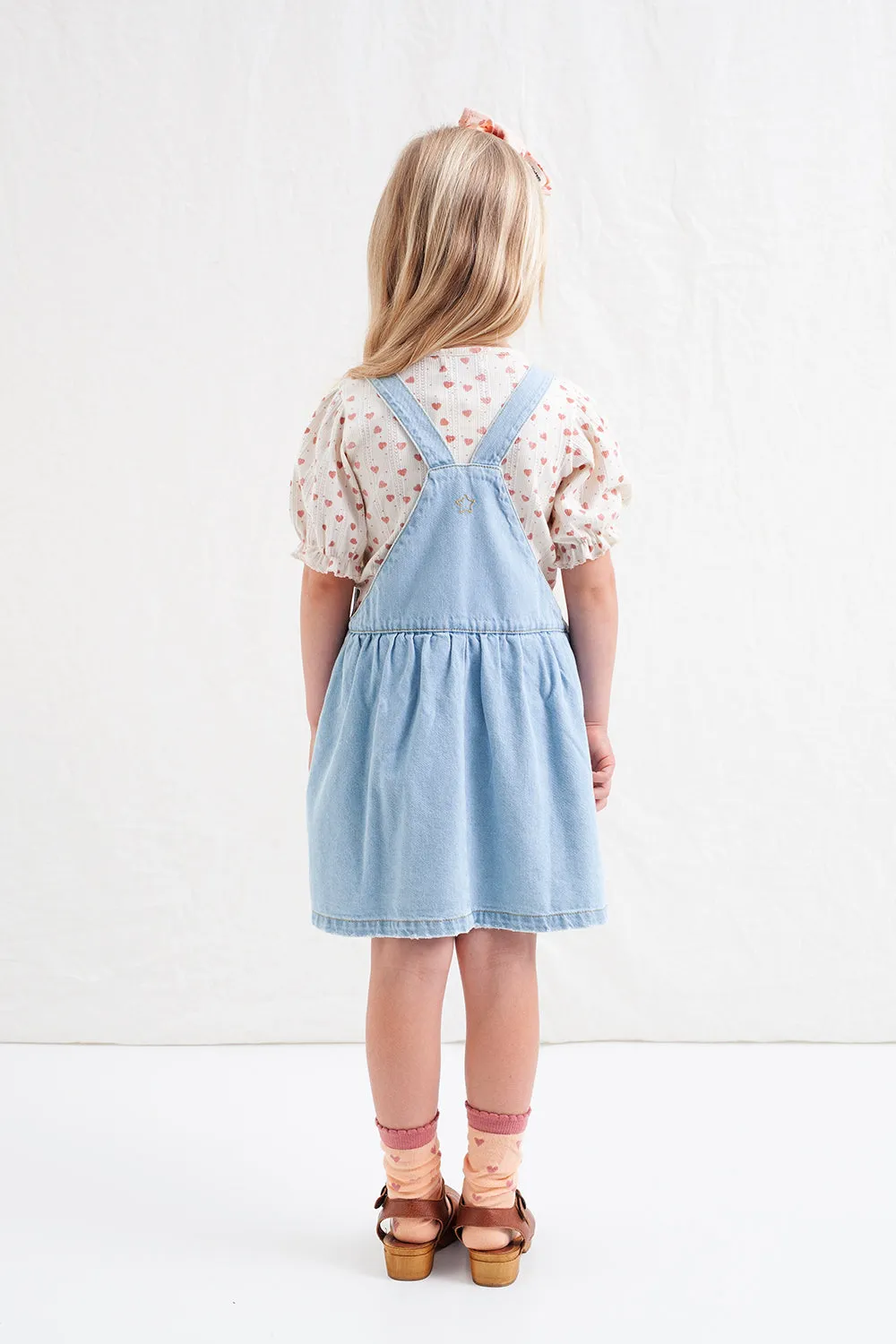 Light Wash Denim Dress with Straps