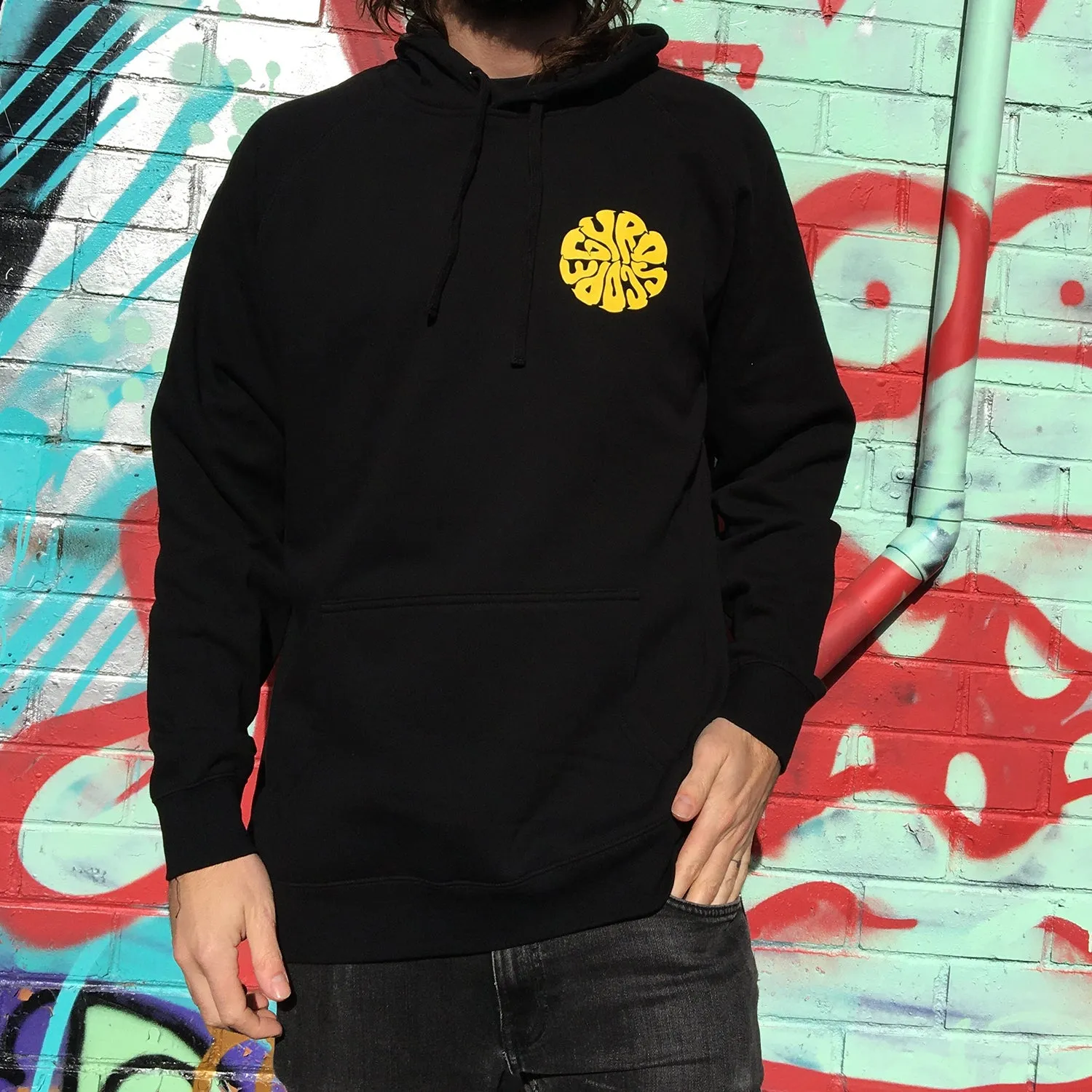 Liquid Logo Pullover Hoodie (Black)