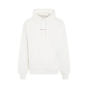 Logo Hoodie in Natural White