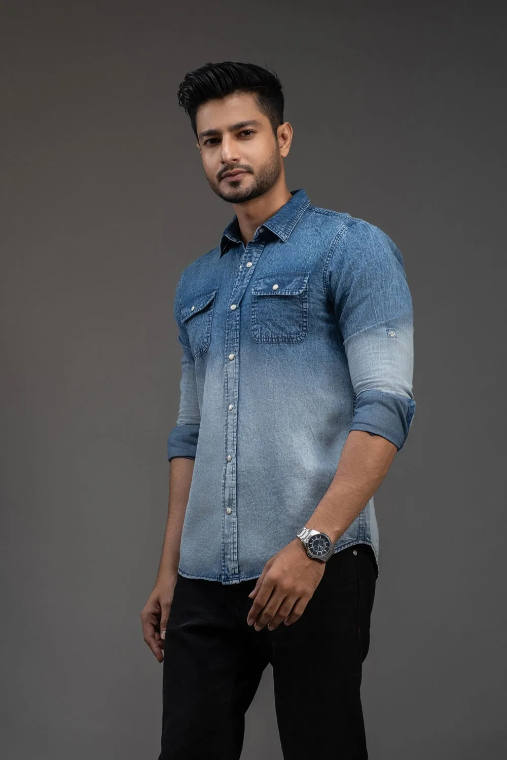 Long Sleeve Denim Shirt