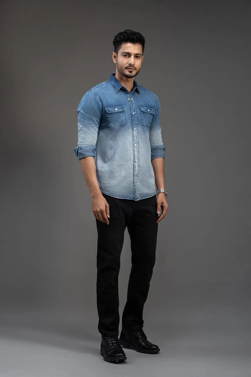 Long Sleeve Denim Shirt