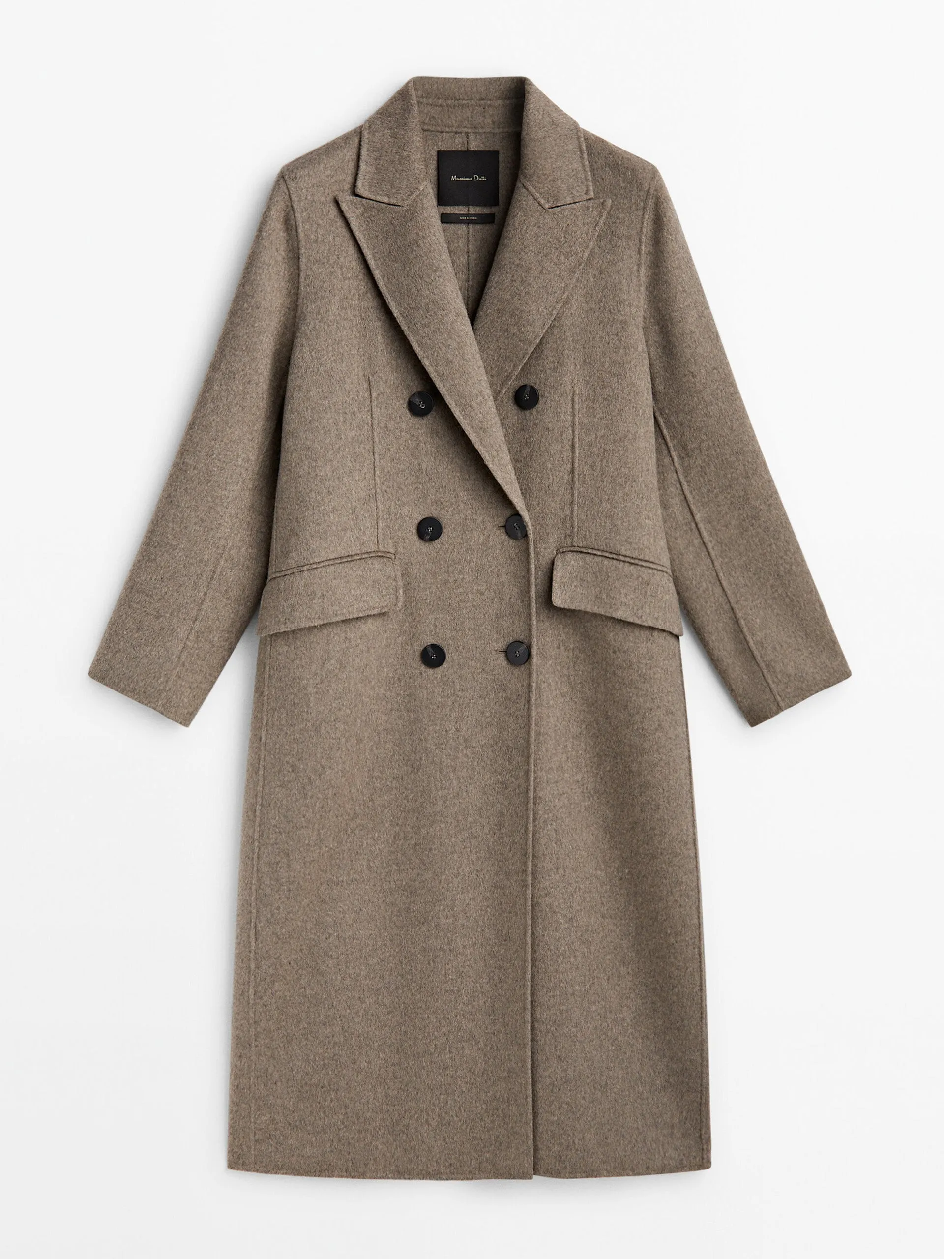 Long wool blend coat