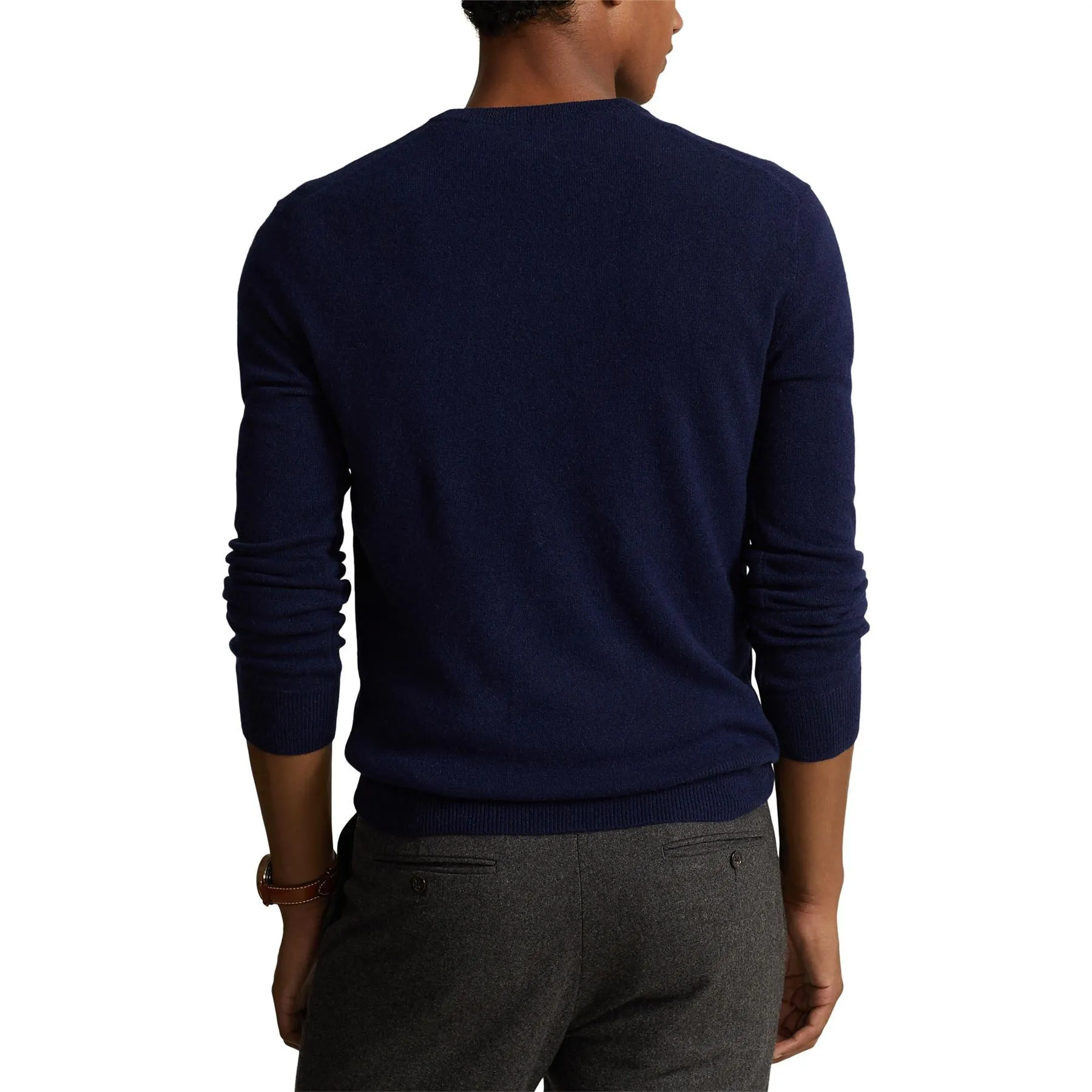 LS Washable Cashmere Crewneck Sweater Refined Navy - AW23