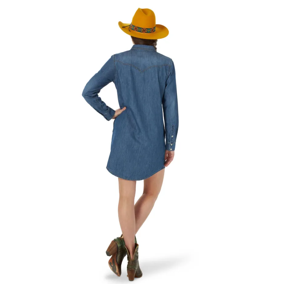 LWD529D - Wrangler Women's Retro® Punchy Dress - Denim