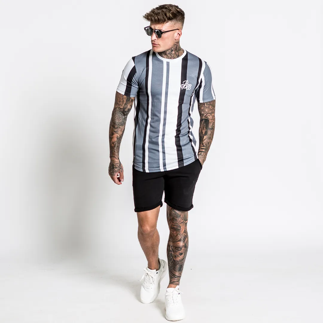 Mahlon Tee - Grey/Black/White