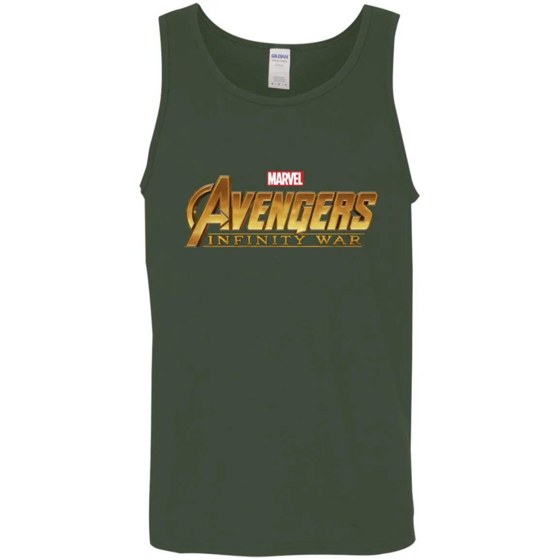 Marvel Avengers Infinity War Golden Logo Men Cotton Tank